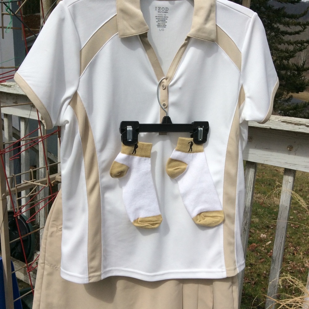 Izod Golf outfit including matching socks